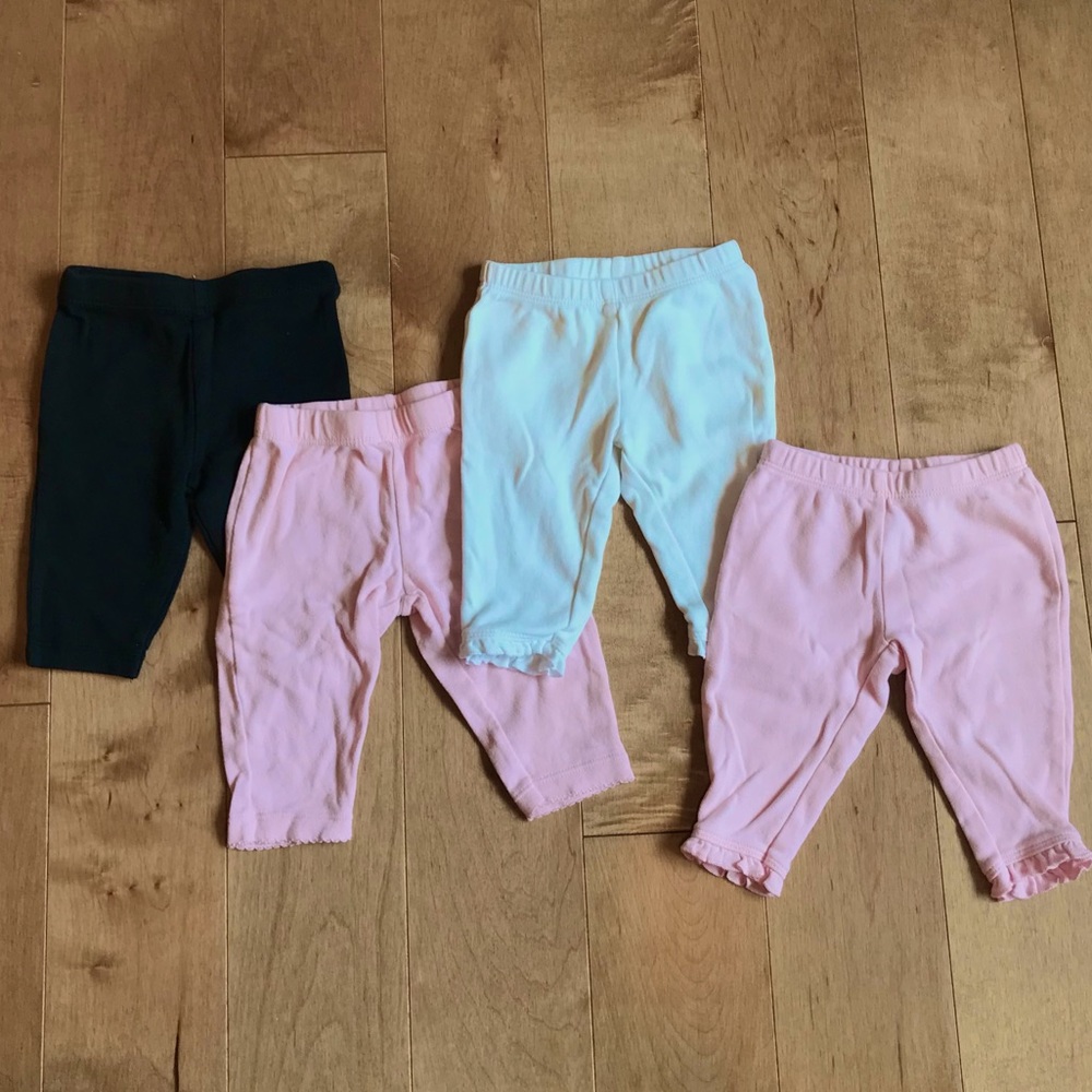 3Mo Girls Leggings Pack of 4